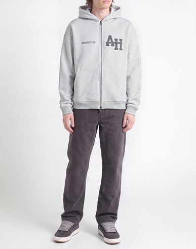 Man Sweatshirt Grey Size L Cotton, Polyester