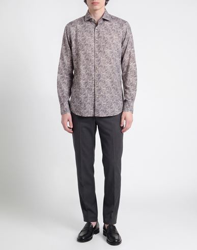 Stenströms Man Shirt Charcoal Size S Linen