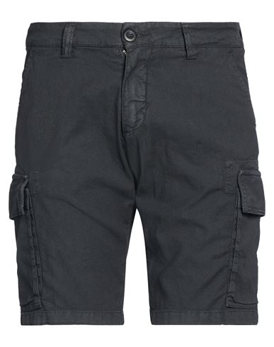 Man Shorts & Bermuda Shorts Charcoal Size 30 Linen, Cotton, Elastane