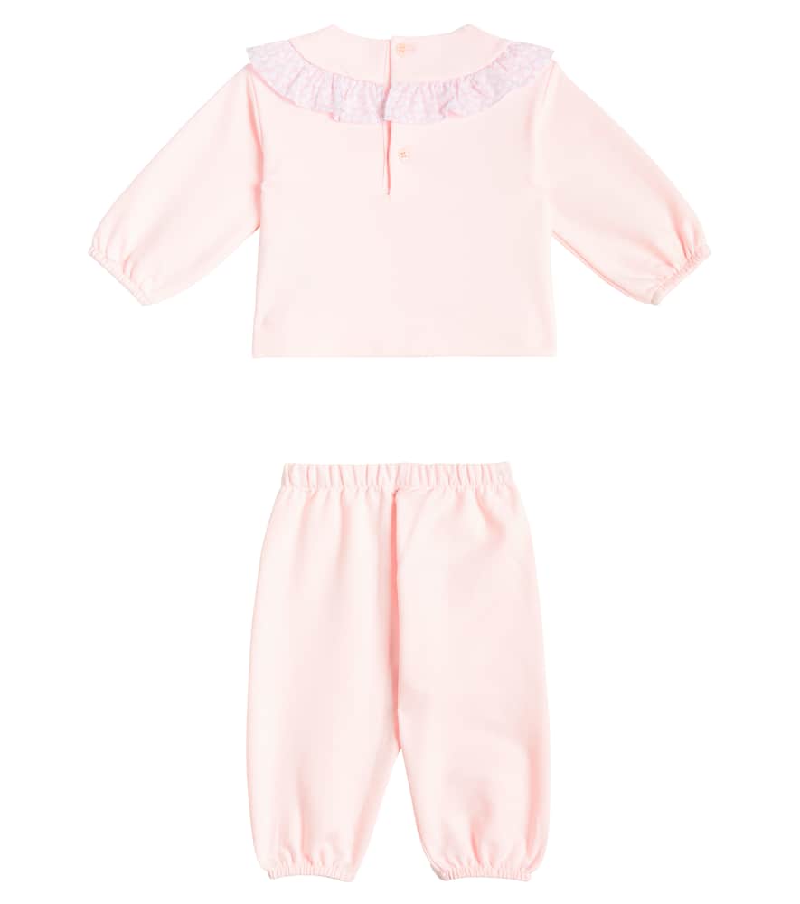 Il Gufo Baby cotton sweatshirt and sweatpants set