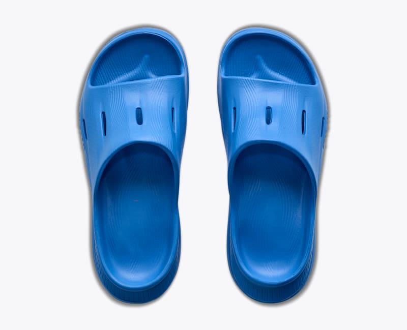 HOKA ORA Recovery Slide 3 Shoes in Virtual Blue/Virtual Blue