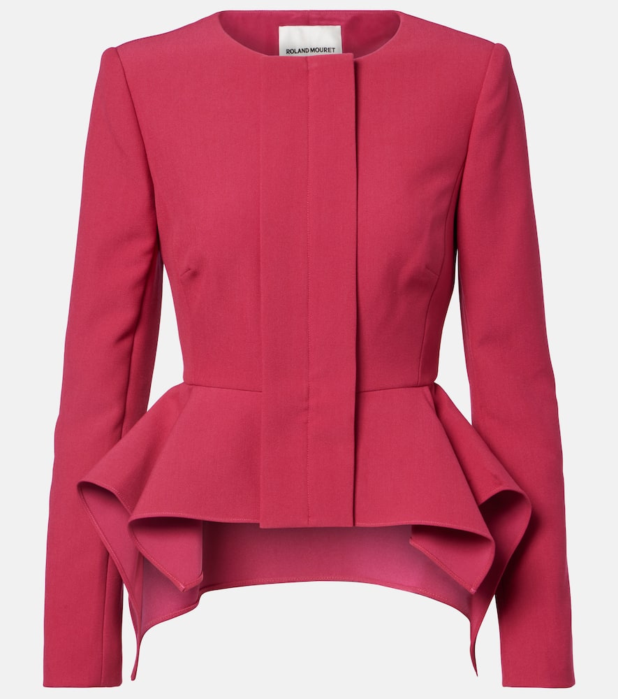 Peplum crêpe jacket