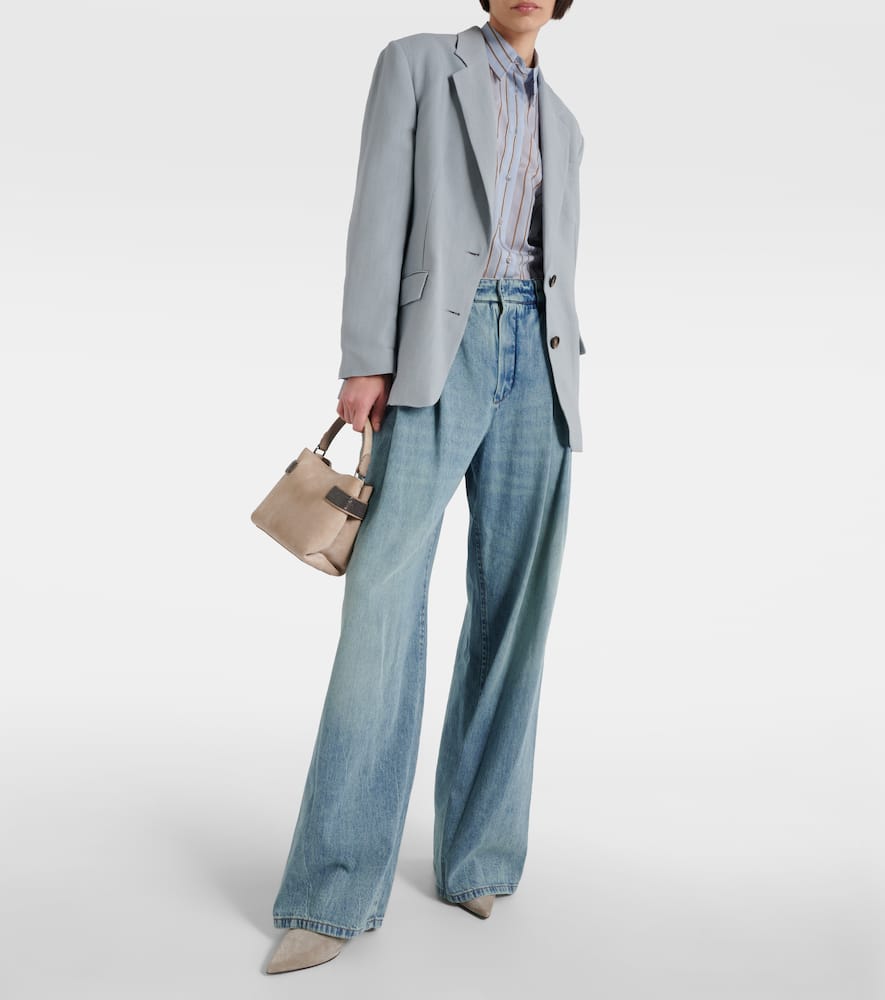 High-rise wide-leg jeans