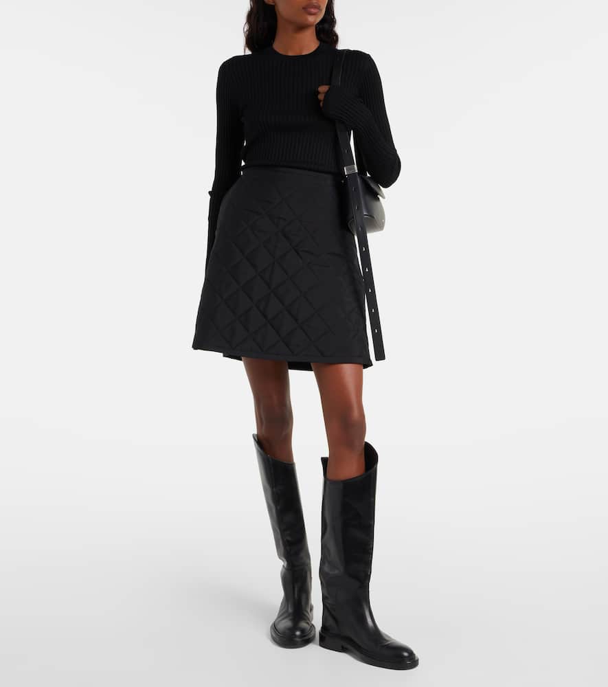 Quilted miniskirt