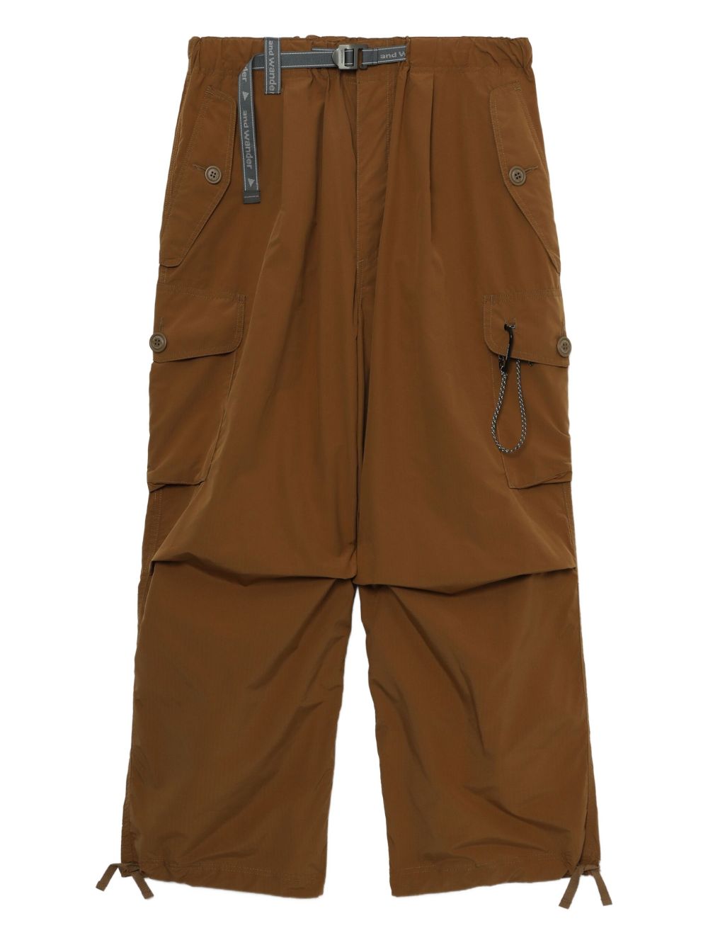 Belted cargo pants - Brown