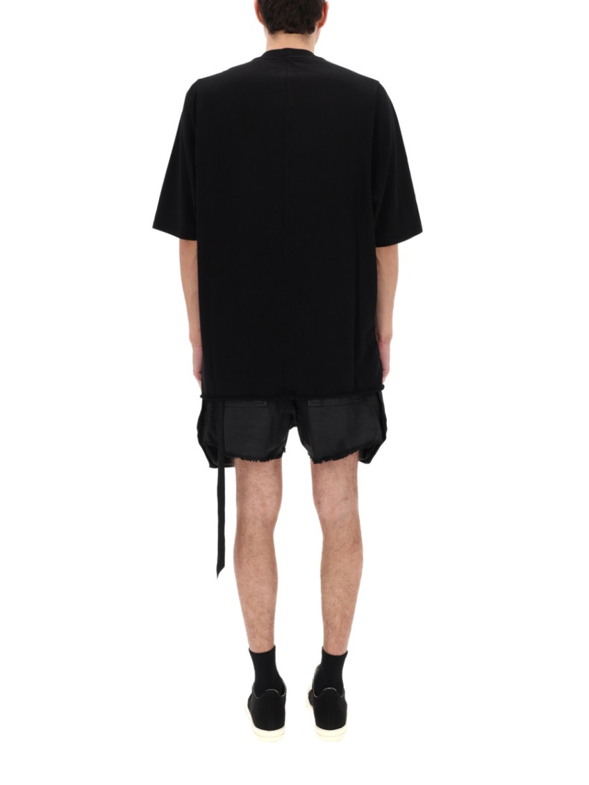 Black Solid Crew Neck T-Shirt