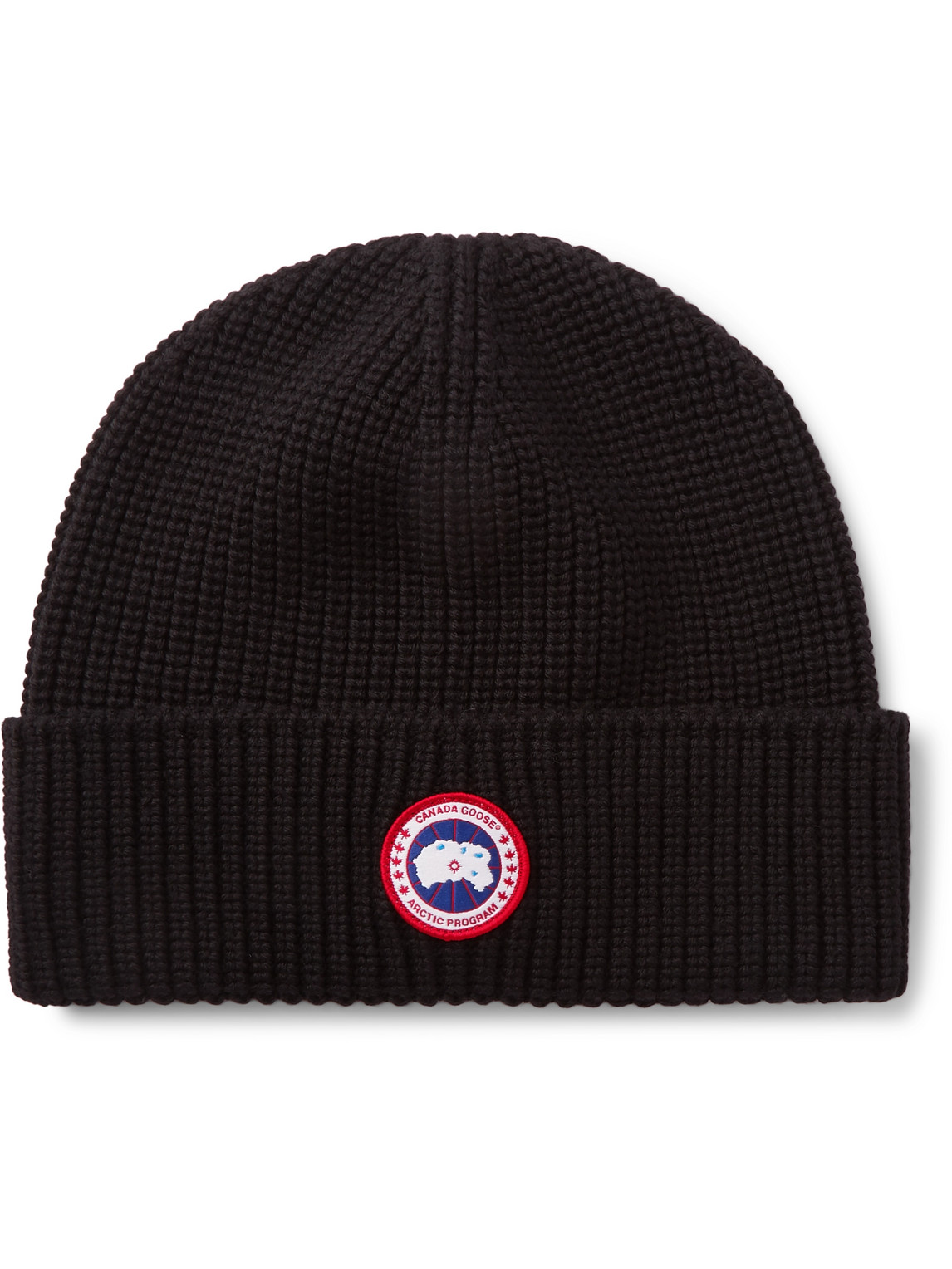 Logo-Appliquéd Ribbed Merino Wool Beanie