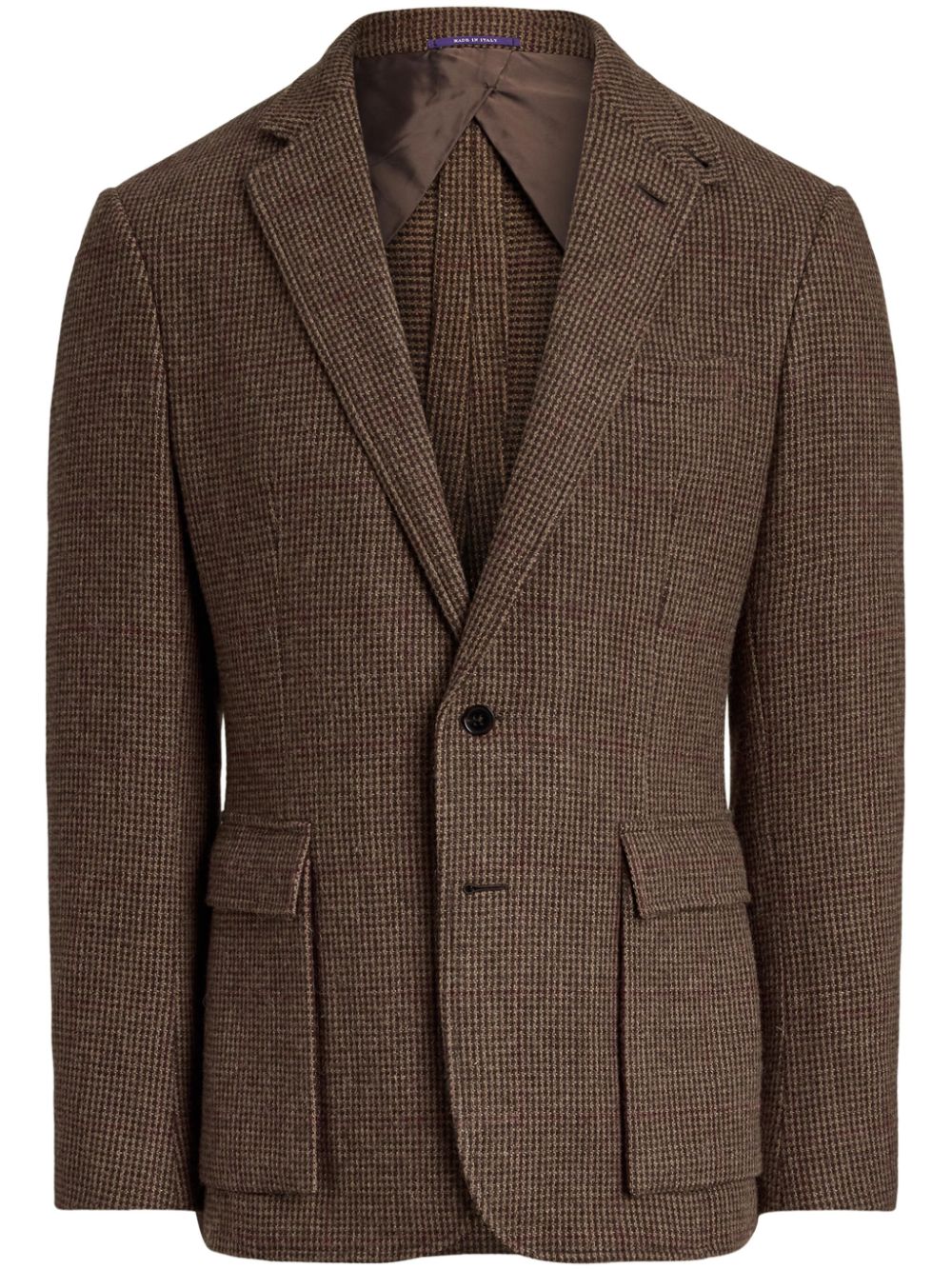 Checked blazer - Brown