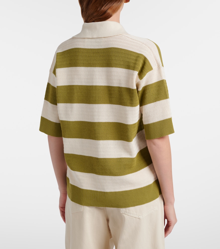 Ami de Caur striped cotton polo shirt