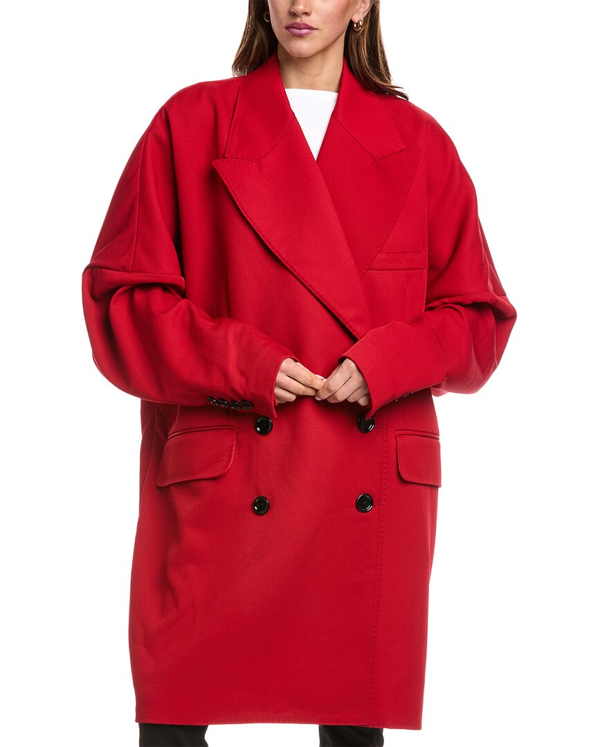 Oversized Wool-Blend Blazer Coat