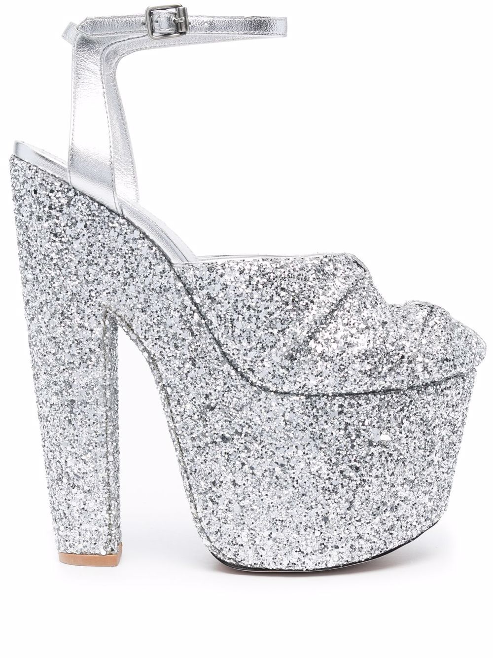 Sparkle platform heels - Grey