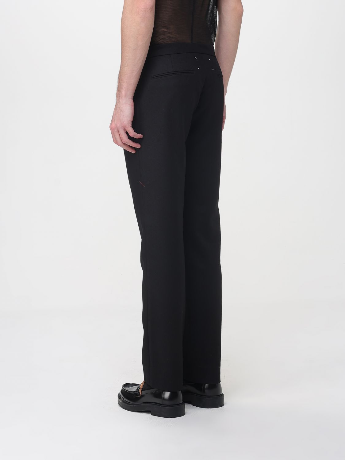Drawstring tailored trousers - Black