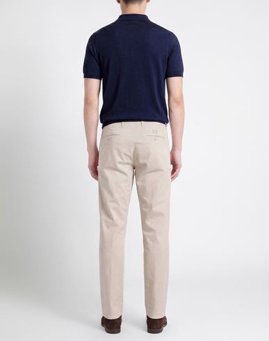 Man Pants Beige Size 42 Cotton, Elastane