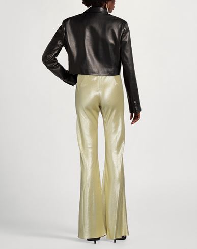 Forte_forte Woman Pants Yellow Size 0 Cotton, Viscose, Metallic Polyester, Cupro
