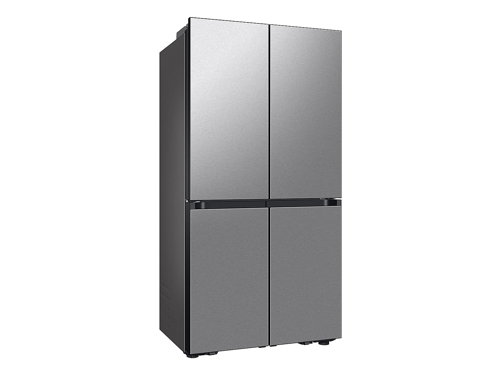 Bespoke Counter Depth 4-Door Flex™ Refrigerator (23 cu. ft.) with Beverage Center ™ in Stainless Steel - (with Customizable Door Panel Colors)