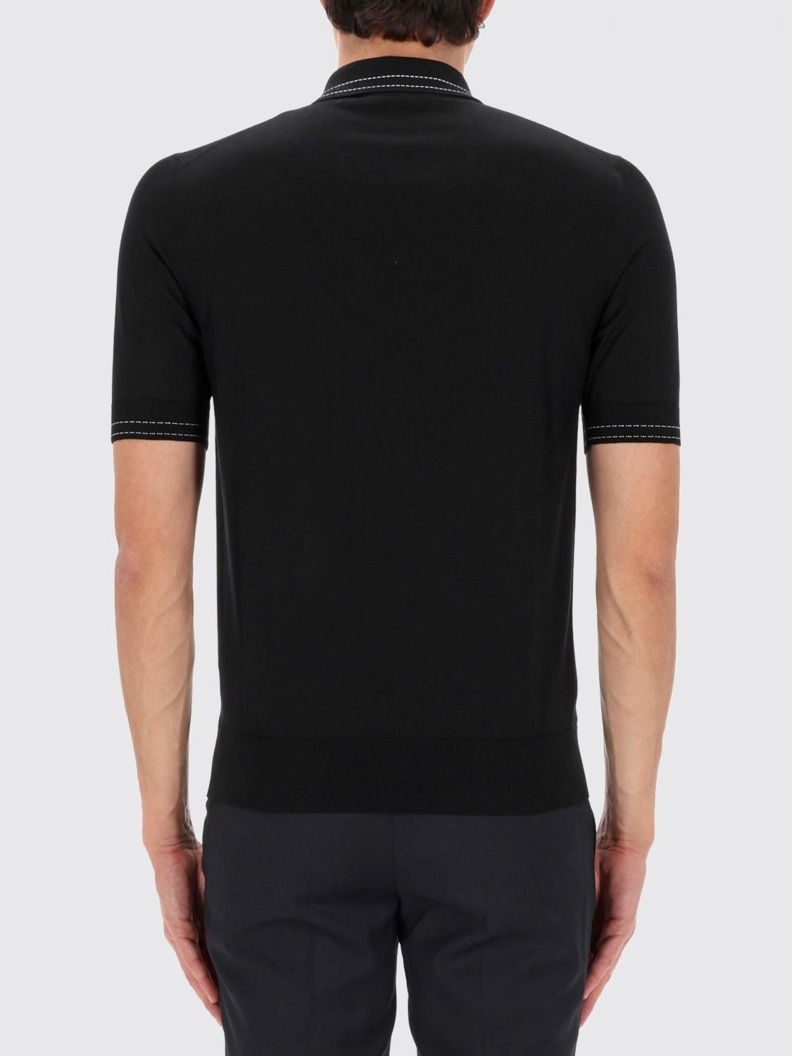 Polo Shirt Men color Black
