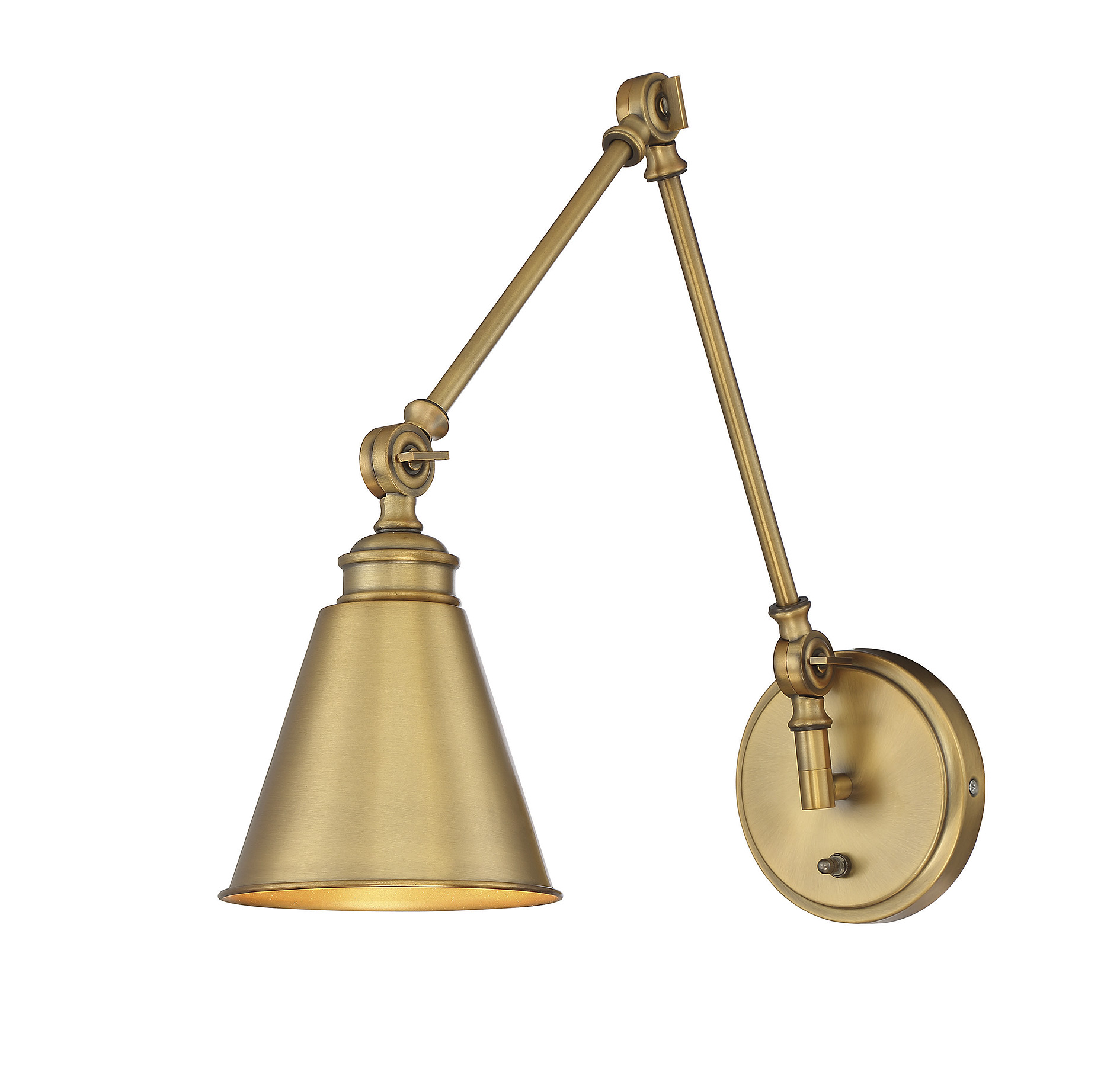 Savoy House Morland Adjustable Wall Sconce in Warm Brass - 9-961CP