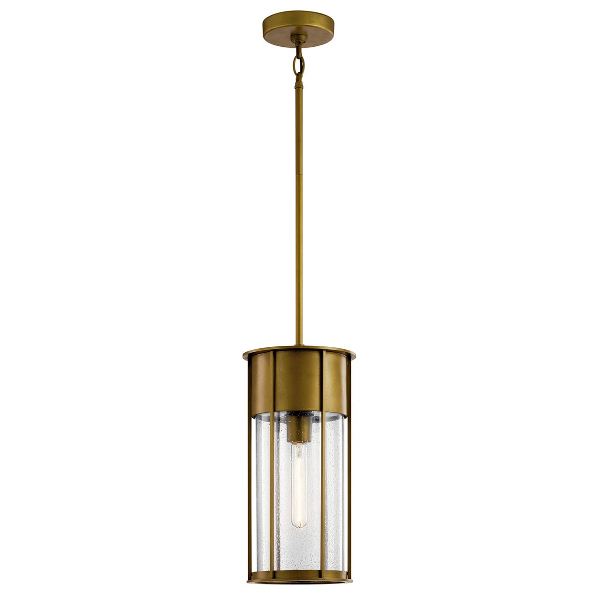 Camillo 8" Outdoor Hanging Light in Natural Bra