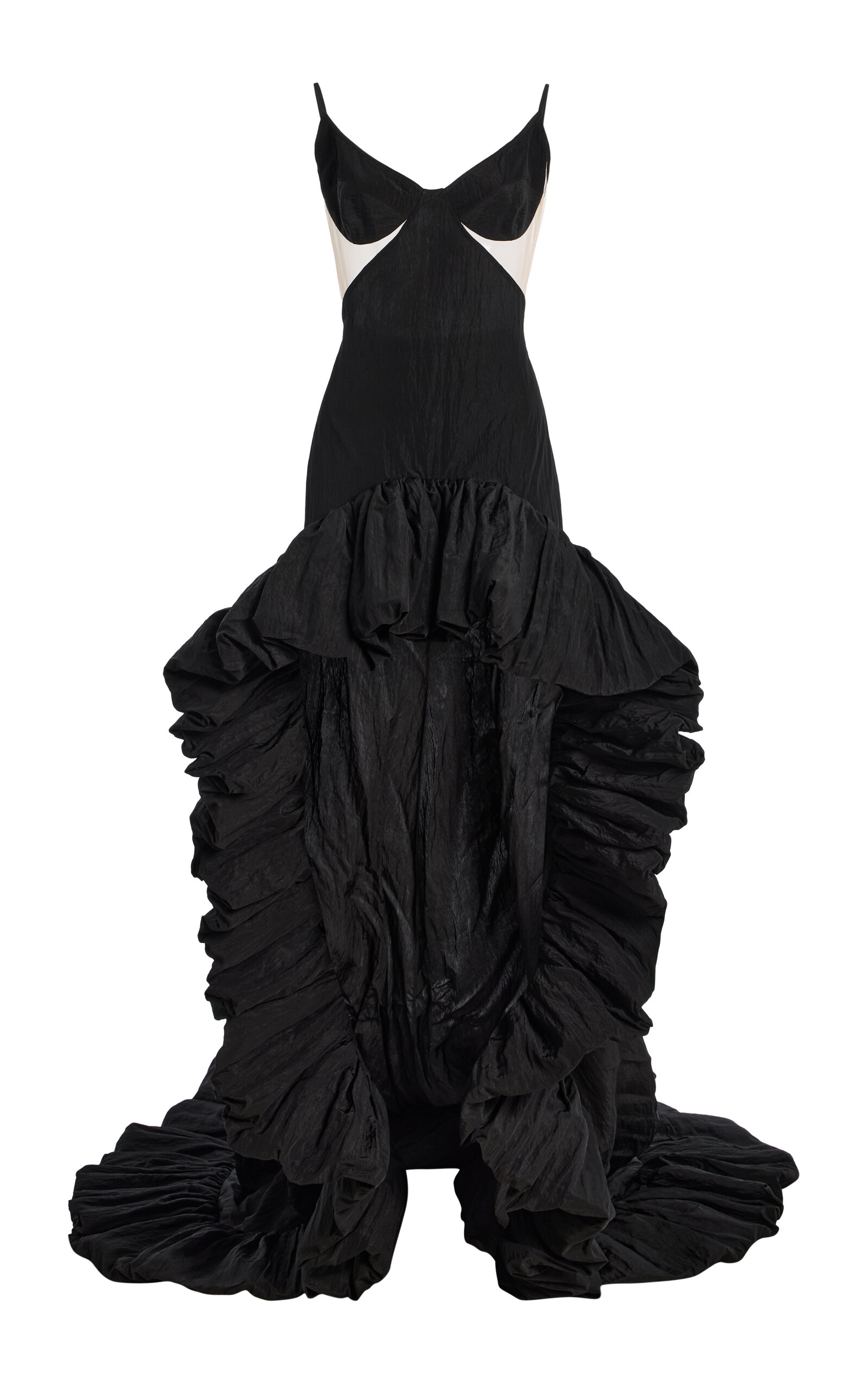 Ruffled Taffeta Gown - Moda Operandi