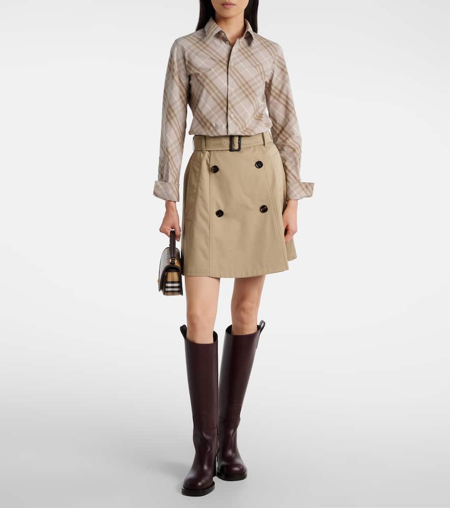 Cotton wrap skirt