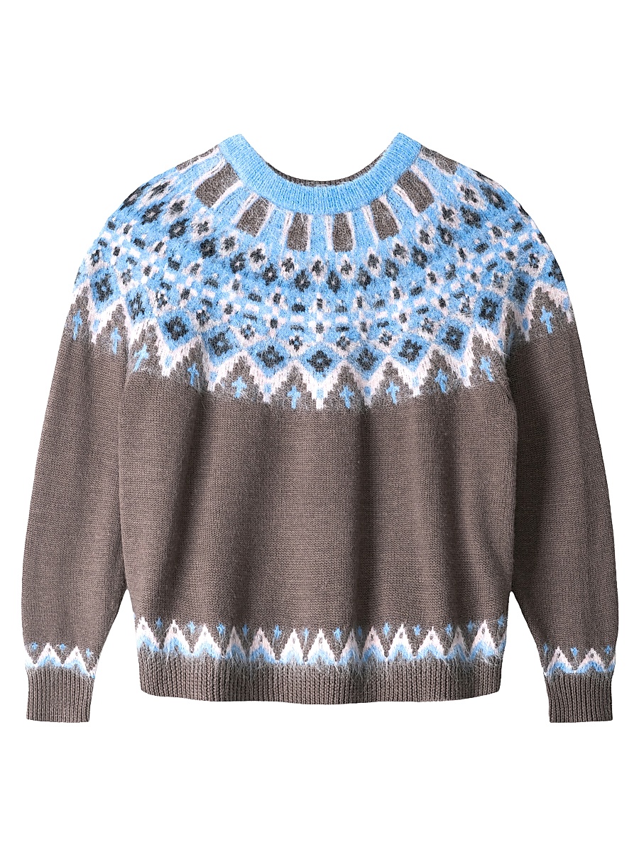 Women's Zane Fair Isle-Style Wool-Blend Sweater - Banff