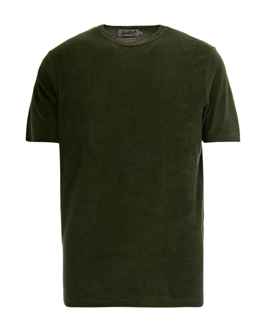 Dark Green Solid T-Shirt