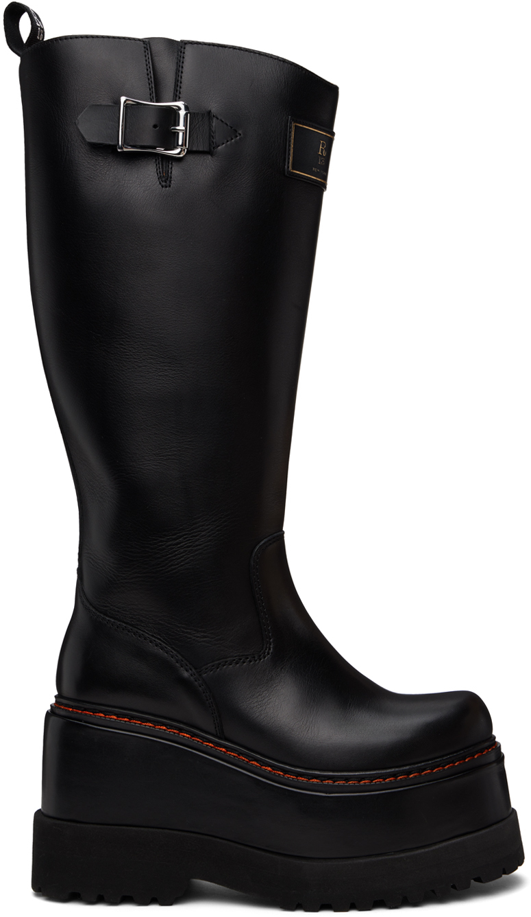R13 Black Engineer Boots