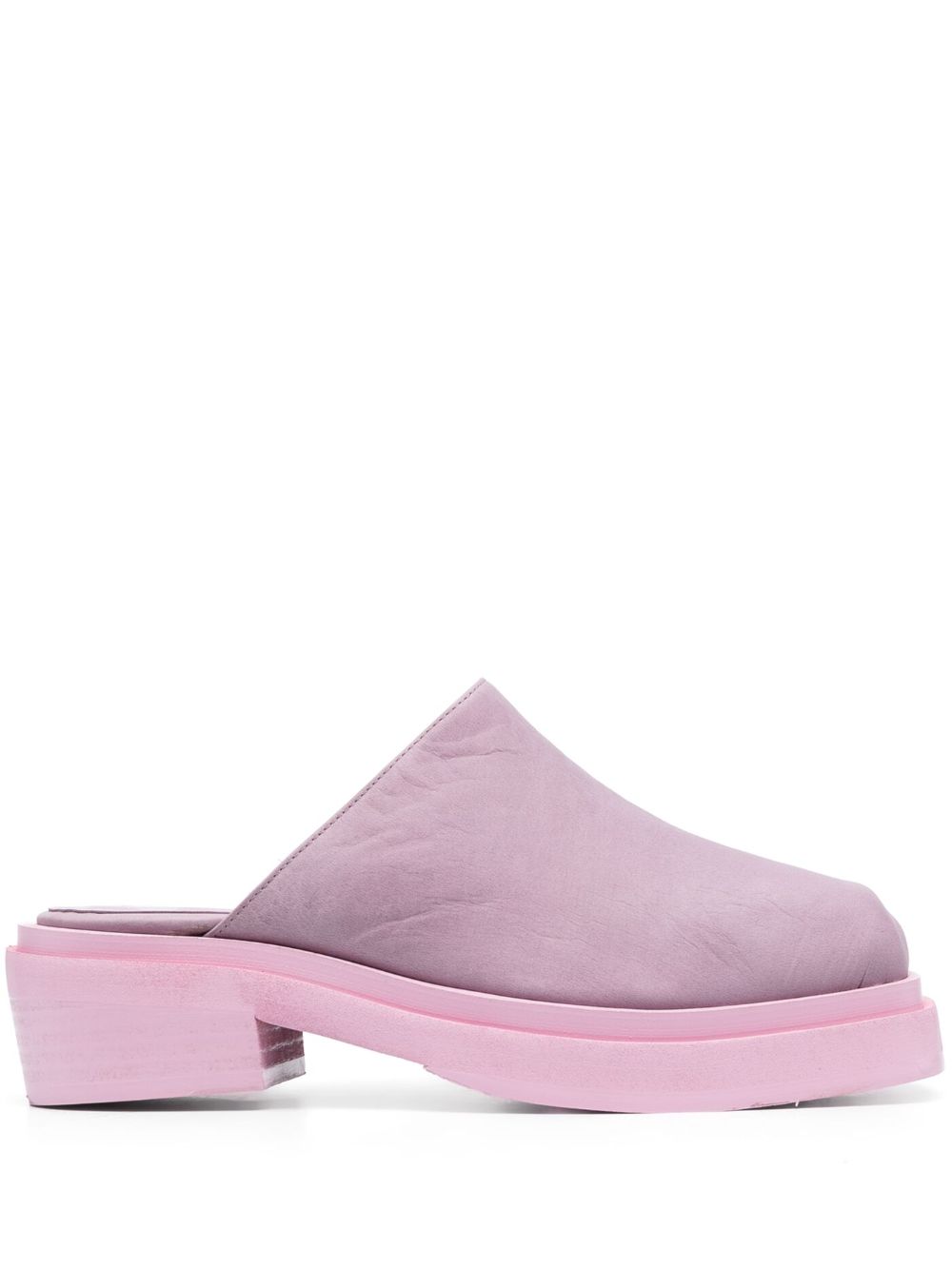 Zoe 55mm leather mules - Pink
