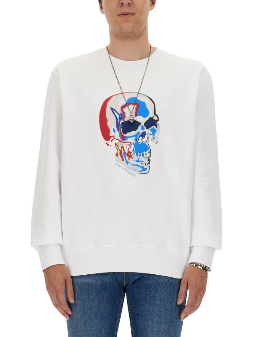 White Crew Neck Sweatshirt