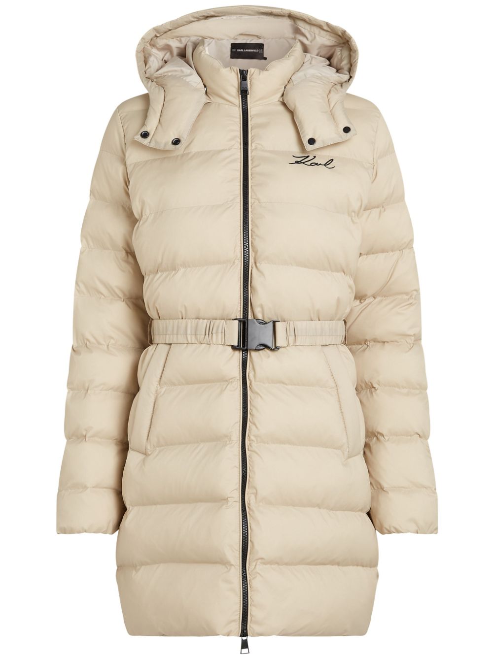 Signature puffer jacket - Neutrals