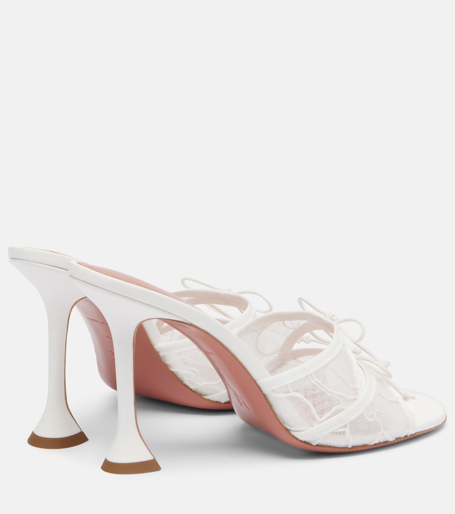 Eleonora bow-detail lace mules
