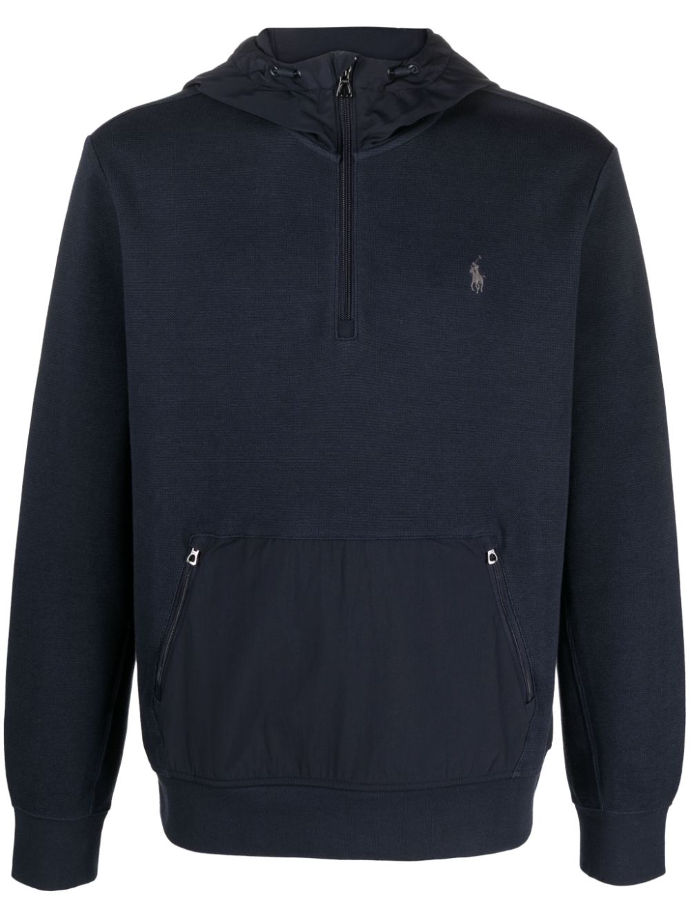 Polo Pony-motif hoodie - Blue