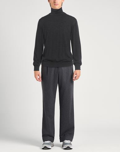 Alpha Studio Man Turtleneck Charcoal Size 44 Merino Wool