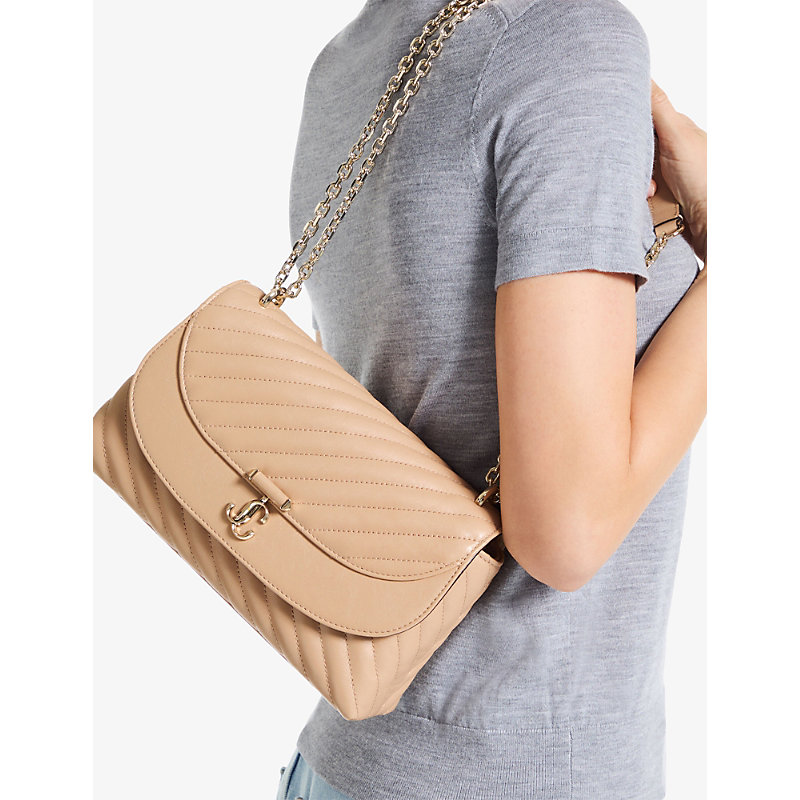 Womens Curve Medium Leather Cross-Body Bag
