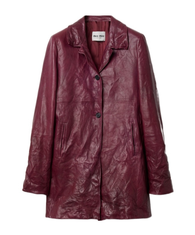 Leather coat