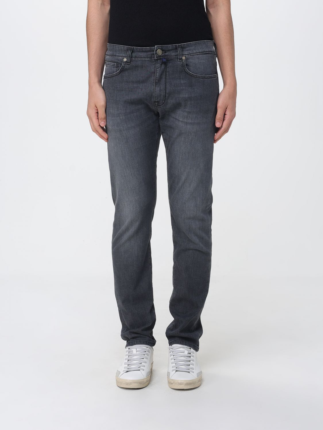 Pants Men color Denim