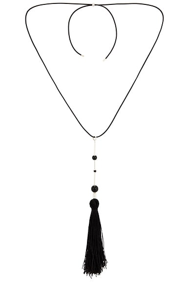 Karen Arcanjo No. 2 Onyx Necklace in Black - Black. a