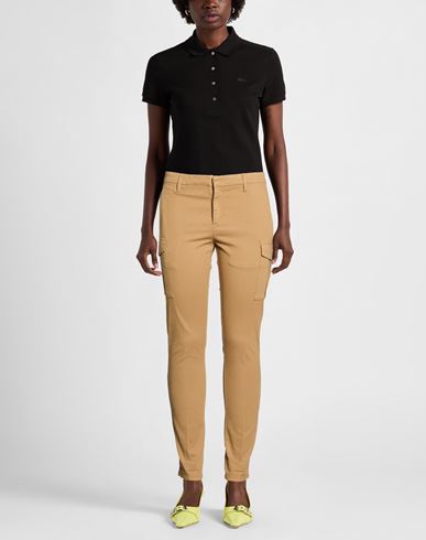 Woman Pants Sand Size 33 Cotton, Elastane