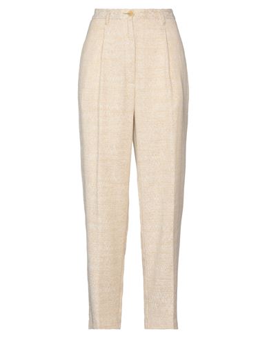Forte_forte Woman Pants Beige Size 2 Linen, Cotton