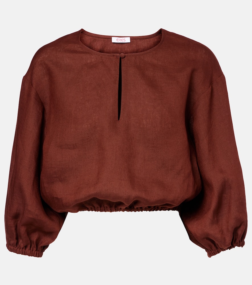 Gracieux linen crop top