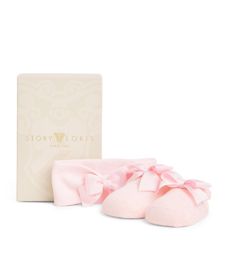 Bow Booties And Headband Set (1-9 Months)