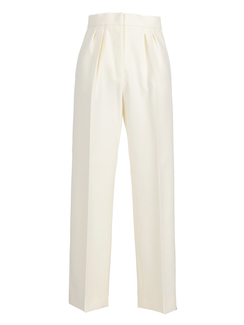 White Verbano slim-fit stretch-wool trousers