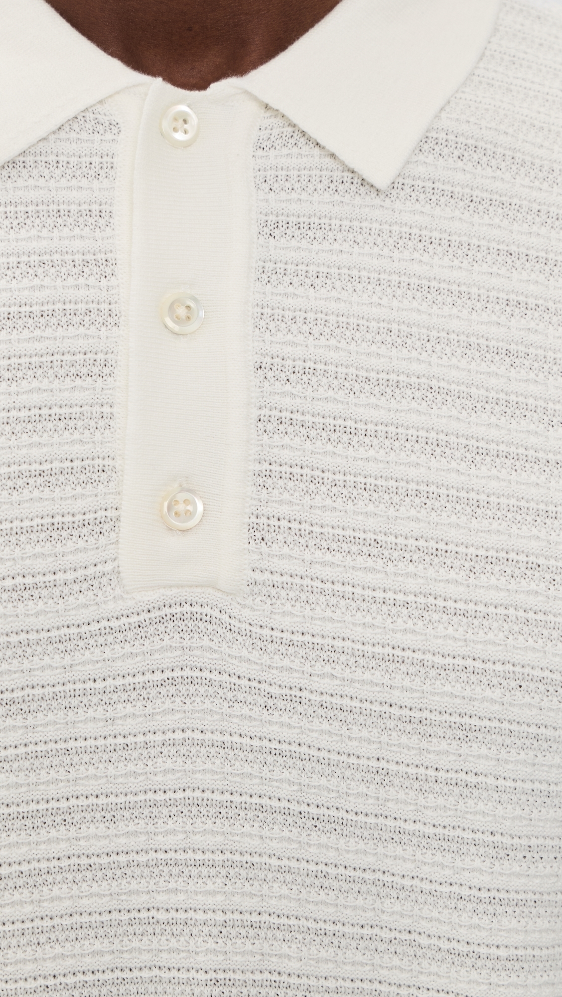 Lachlan Links Knit Polo White