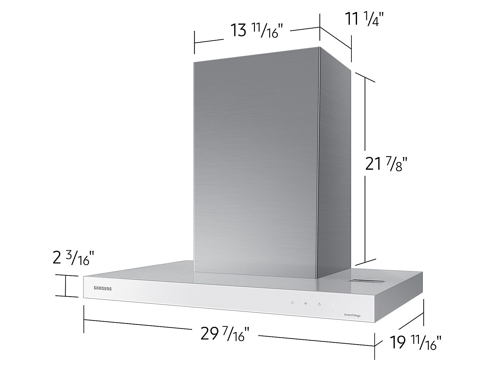 30" Bespoke Smart Wall Mount Hood in Clean in White(NK30CB600W12AA)