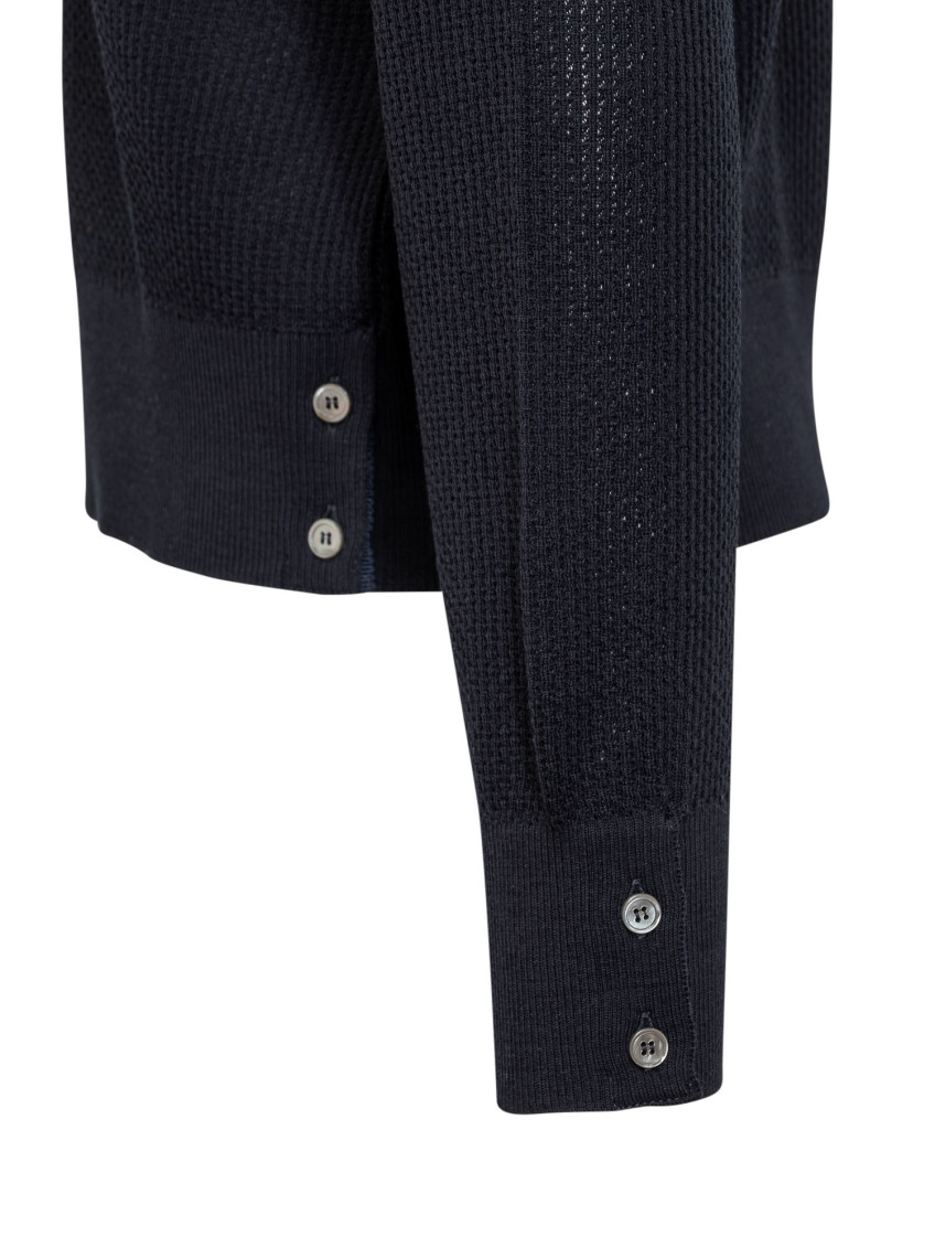 Virgin Wool 4bar Pullover