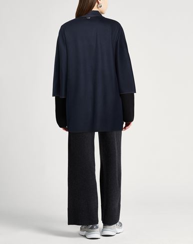 Woman Coat Midnight blue Size M Cashmere