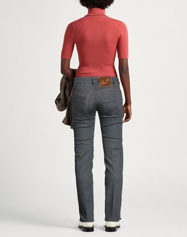 Jacob Cohёn Woman Jeans Grey Size 26 Cotton, Elastane