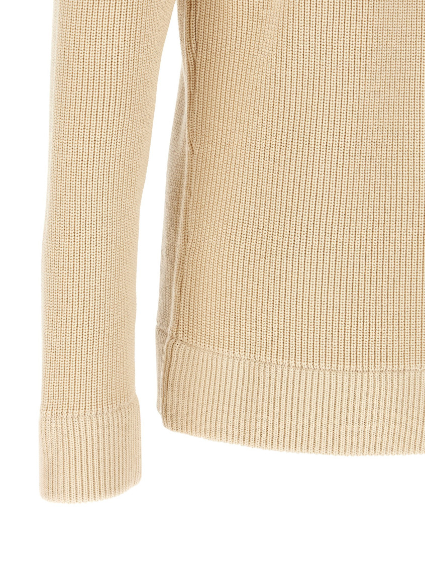 Maison Margiela - cardigan high collar long sleeves ribbed