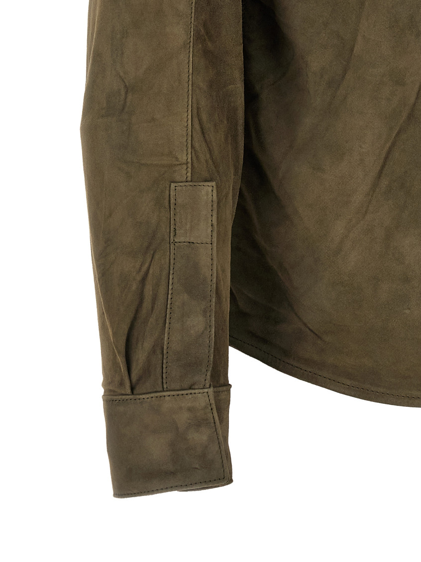Suede Shirt Gloves