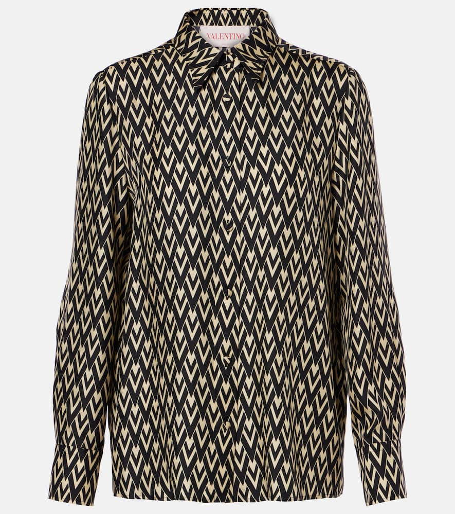 Toute La V silk twill shirt
